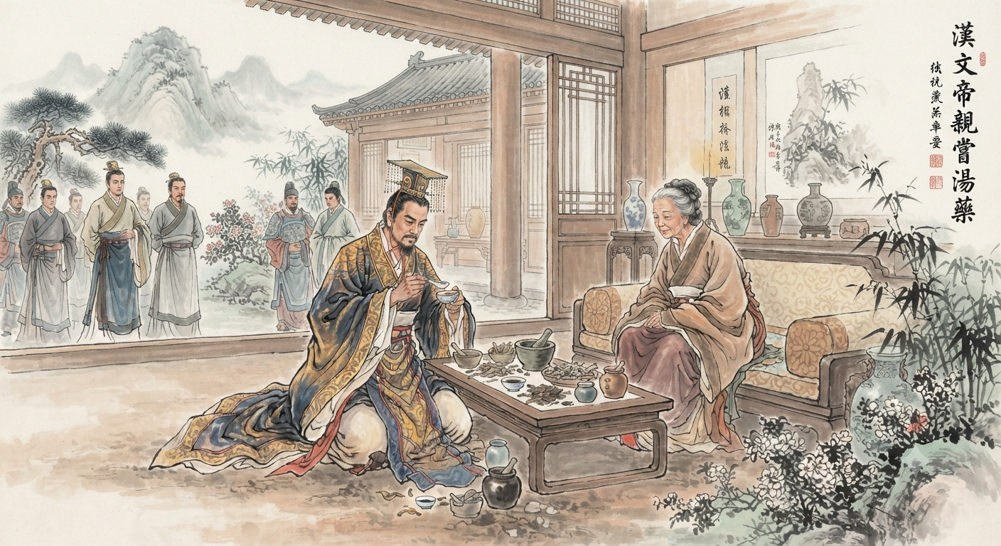 Kaisar Liu Heng Merawat Ibunya yang Sakit