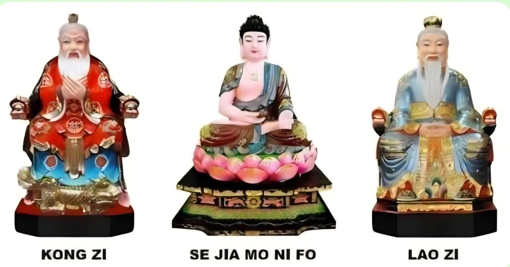 SAM KAUW SENG JIN /SAN JIAO SENG REN / TIGA GURU AGUNG MULIA
